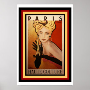 Parijs Haute Couture Poster 13 x 19