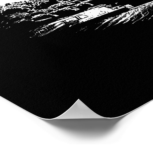 Parijs, het poster ter illustratie van de Eiffelto (Hoek)