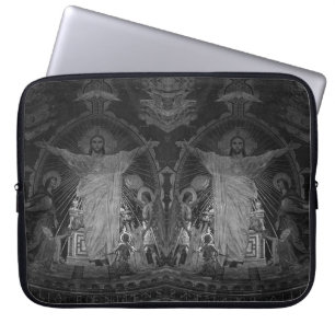 Parijs hoofdmozaïek Sacred Heart jesus Lapto Laptop Sleeve