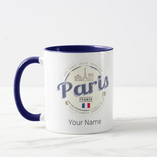 Parijs Hoofdstad Frankrijk Eiffeltoren  Souvenir Mok (Links)