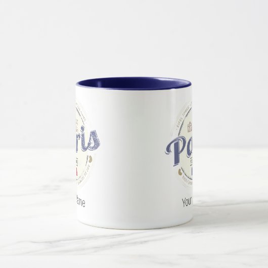 Parijs Hoofdstad Frankrijk Eiffeltoren  Souvenir Mok (Midden)