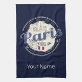 Parijs Hoofdstad Frankrijk Eiffeltoren  Souvenir Theedoek (Verticaal)