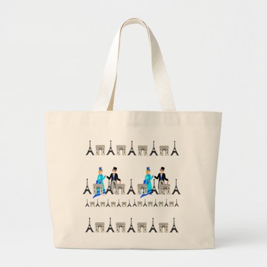 Parijs, Île de France Grote Tote Bag (Voorkant)