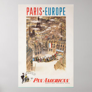 Parijs Illustratie Europa Kunst Frankrijk Print Pa