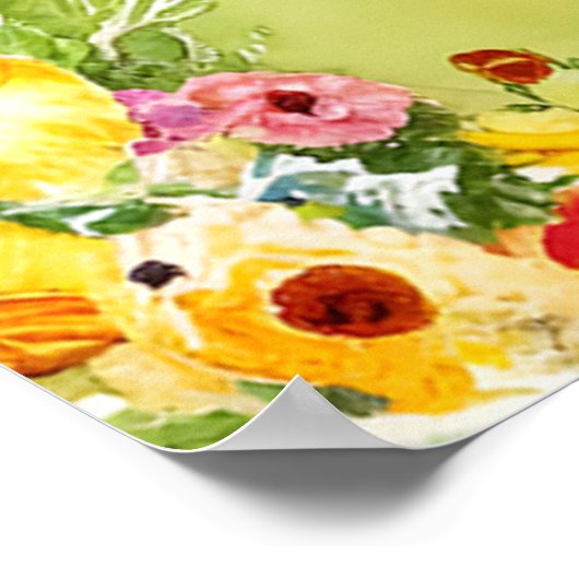 Parijs in bloei: een dromerige lentedag poster (Hoek)