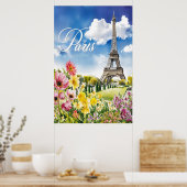 Parijs in Bloom Poster (Keuken)