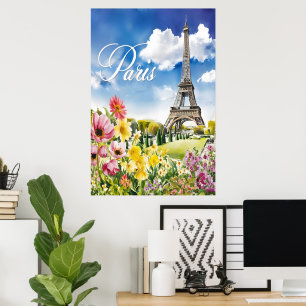 Parijs in Bloom Poster