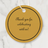 Parijs in Brun Bedankjes Labels (Achterkant)