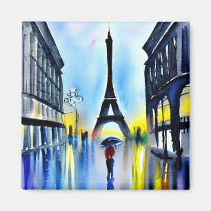 Parijs in de regen magneet