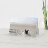 Parijs in het zand bedankkaart (Voorkant)