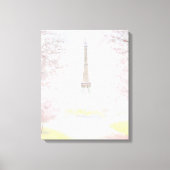  Parijs in Pastels Canvas Afdruk (Voorkant)