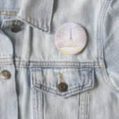 Parijs in Pastels Ronde Button 5,7 Cm (In situ)