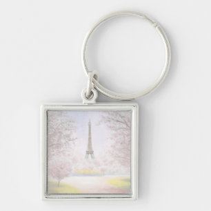 Parijs in Pastels Sleutelhanger