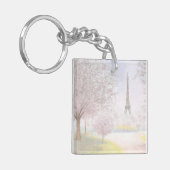 Parijs in Pastels Sleutelhanger (Voorkant Links)