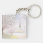 Parijs in Pastels Sleutelhanger (Achterkant)