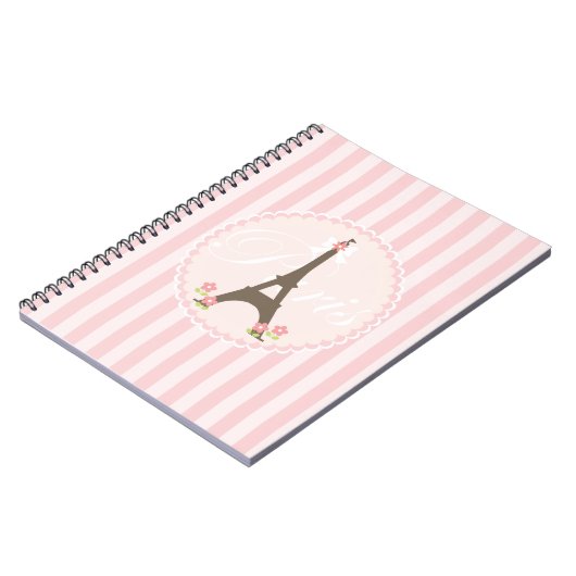 Parijs in Spring Girly Notitieboek (Linkerzijde)