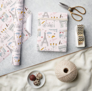Parijs Inpakpapier, Eiffeltoren Cadeaupapier