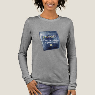 Parijs is altijd een goed idee blauwe paspoort Tri-Blend shirt