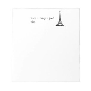 Parijs is altijd een goed idee notitieblok