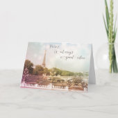 Parijs is altijd een goed idee Wenskaart Kaart (Voorkant)