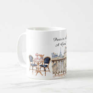 Parijs is Altijd Een Goed Ideetje Baguette Tafel v Koffiemok