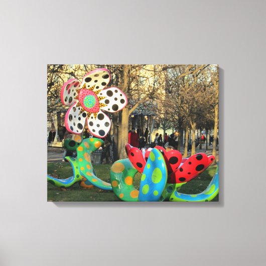 Parijs - Jardin de Tuilleries Canvas Afdruk (Voorkant)