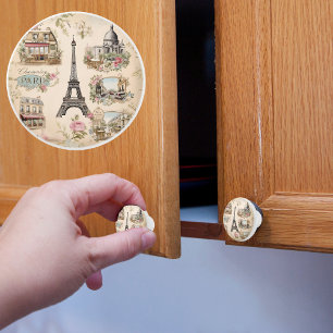 Parijs Keramische Knop