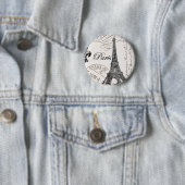 Parijs...knoppen Ronde Button 5,7 Cm (In situ)