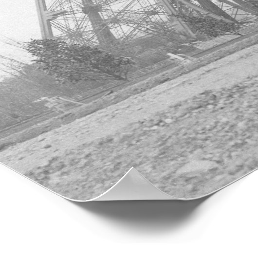 Parijs - La Tour Eiffel - 1889 Poster (Hoek)