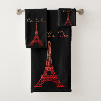 Parijs: La Tour Eiffel Bad Handdoek
