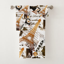Parijs: La Tour Eiffel Bad Handdoek