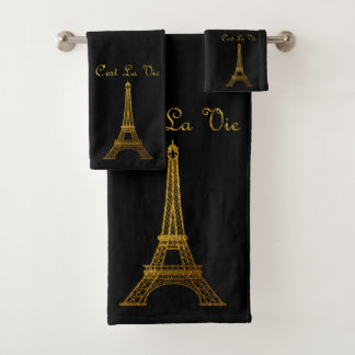 Parijs: La Tour Eiffel Bad Handdoek