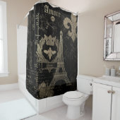 Parijs: La Tour Eiffel Douchegordijn (In situ)