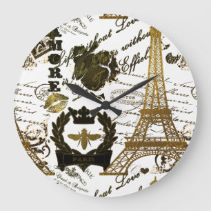 Parijs: La Tour Eiffel Grote Klok