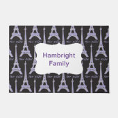 Parijs Label Frans Roze Persoonlijke Doormat Deurmat (Voorkant)