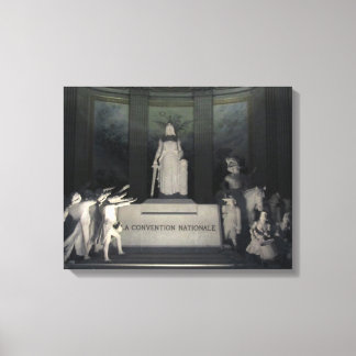 Parijs - Le Pantheon Canvas Afdruk