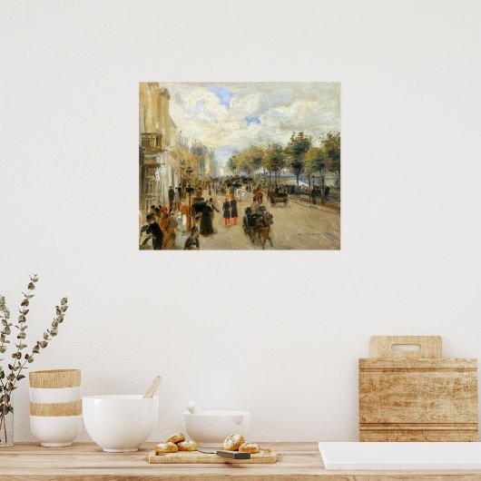 Parijs, Le Quai Malaquais, door Renoir Poster (Keuken)