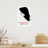 Parijs - Le Rouge Baiser (Rode Kus) Poster (Keuken)