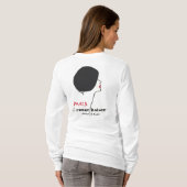 Parijs - Le Rouge Baiser (Rode Kus) T-shirt (Achterkant volledig)