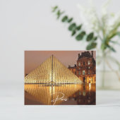 Parijs Louvre (Parijs) Uitnodiging Briefkaart (Staand voorkant)
