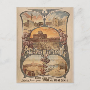  Parijs Lyon Frankrijk Treinreizen Toerisme Briefkaart