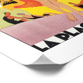 Parijs Lyon mediterraan reizen Poster (Hoek)