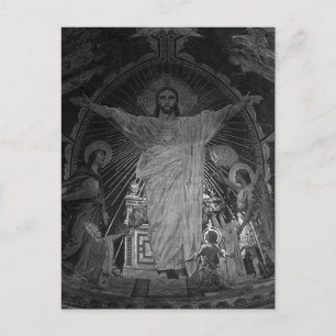  Parijs Main mosaic Sacred Heart jesus Briefkaart