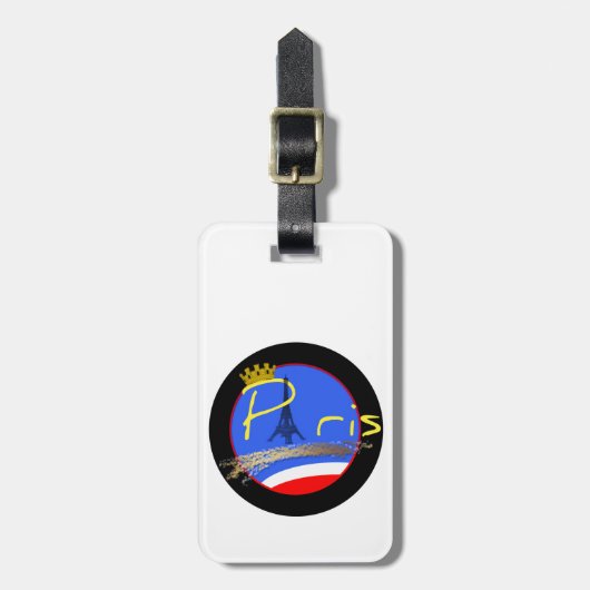 Parijs met het Bagagelabel van de Eiffeltoren (Voorkant verticaal)