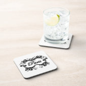 Parijs met scrollen bier onderzetter (Rechterzijde)