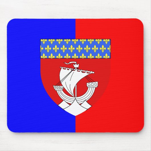 Parijs met Shield, Frankrijk Muismat (Voorkant)