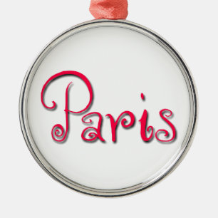 Parijs Metalen Ornament