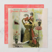 Parijs Modes ~ Uitnodigingen / RSVP #18 (Voorkant / Achterkant)