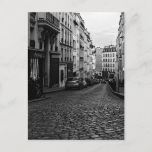 Parijs Montmartre Kasseienstraat Feestdagenkaart
