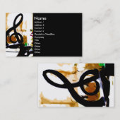 parijs - muziek visitekaartje (Voorkant / Achterkant)